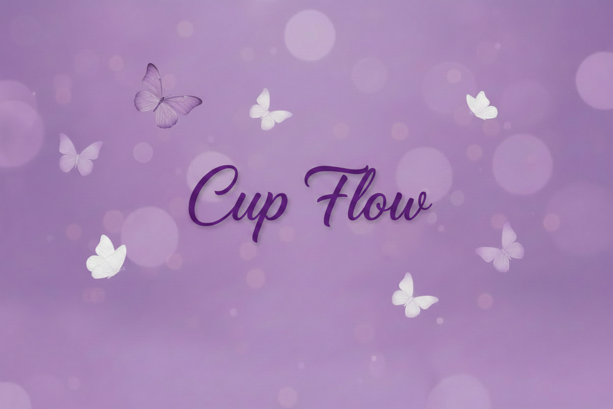 Cup Flow Banner - Purple Font