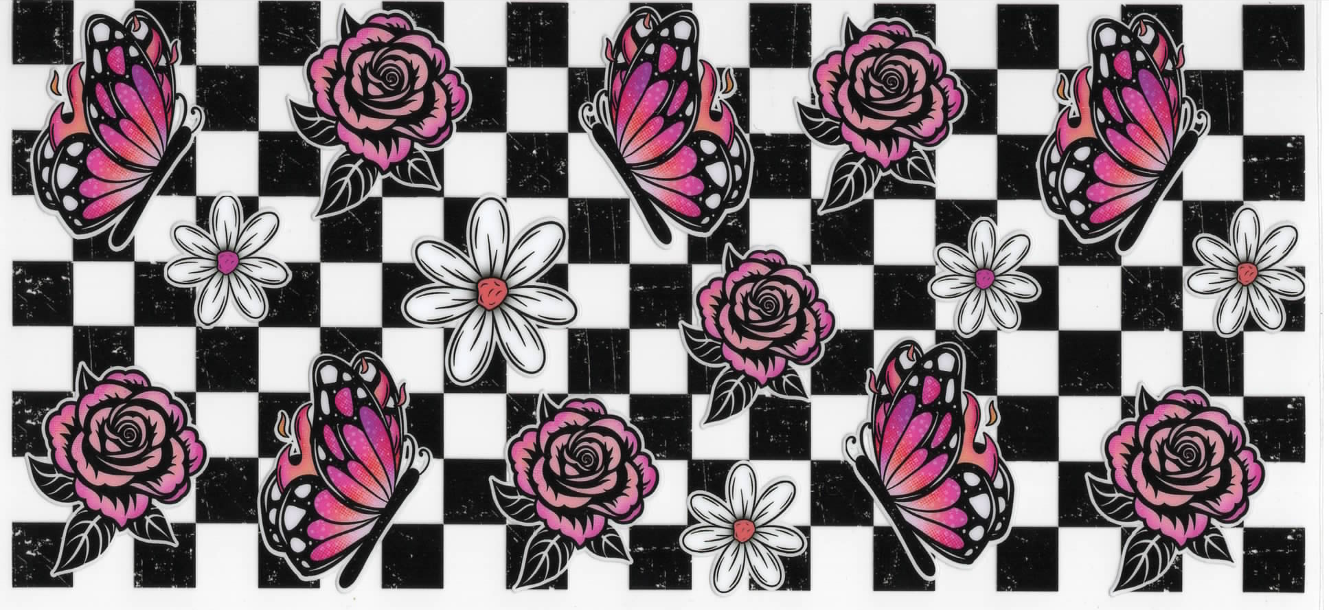 0704 Butterflies/Flowers/Roses