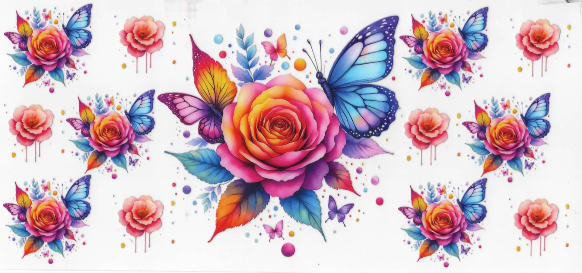 0714 Butterflies/Roses
