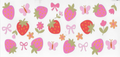 0716 Butterflies/Strawberries/Flowers