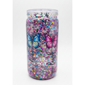 Butterfly Glitter Tumbler White Background