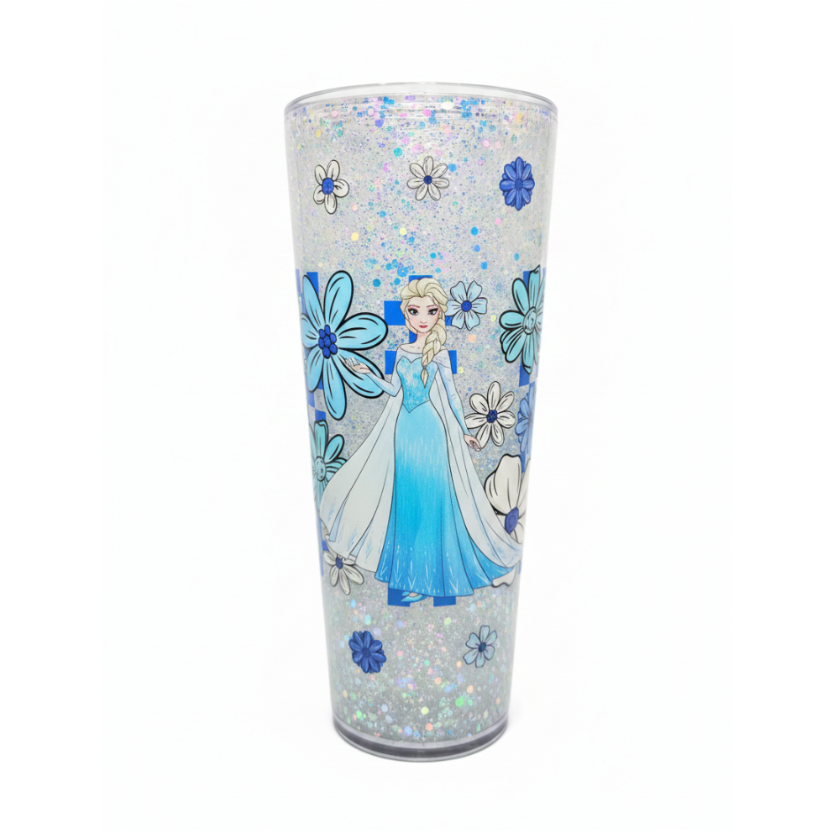 Ice Glitter Tumbler White Background