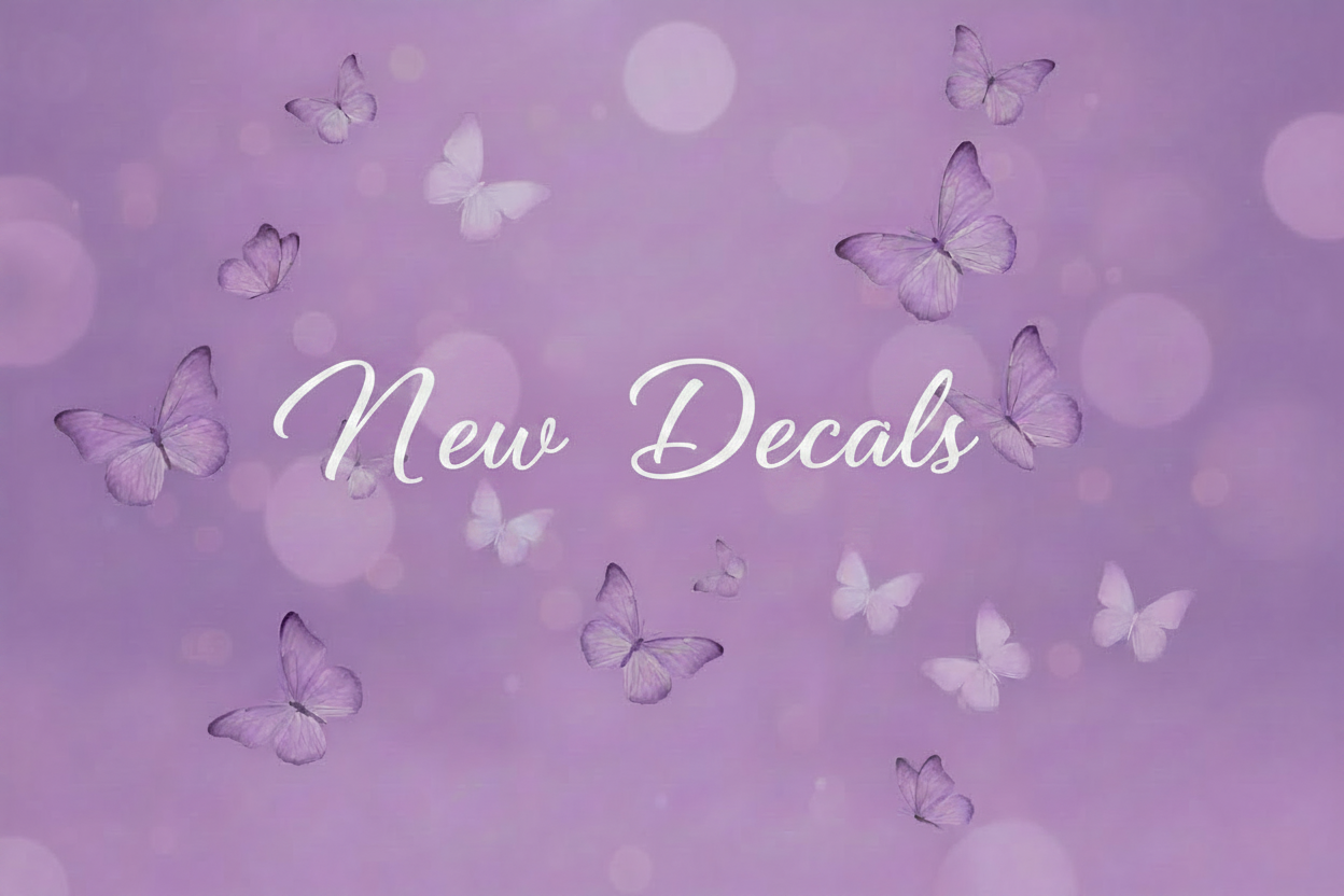 New Decals Banner Extra Large Text