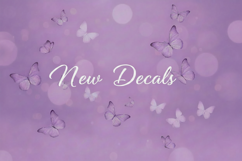 New Decals Banner Extra Large Text