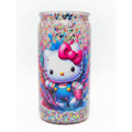 Rainbow Glitter Tumbler White Background
