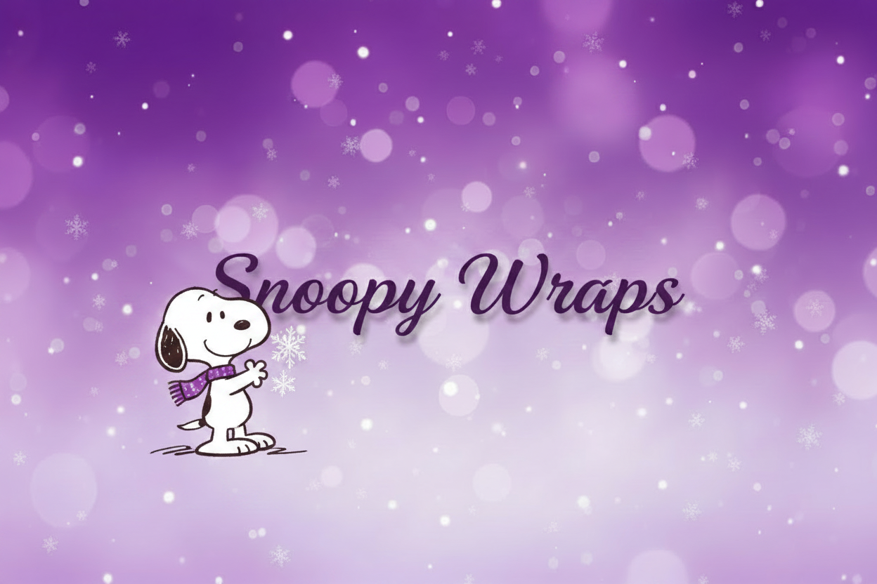 Snoopy Wraps with Snoopy Banner